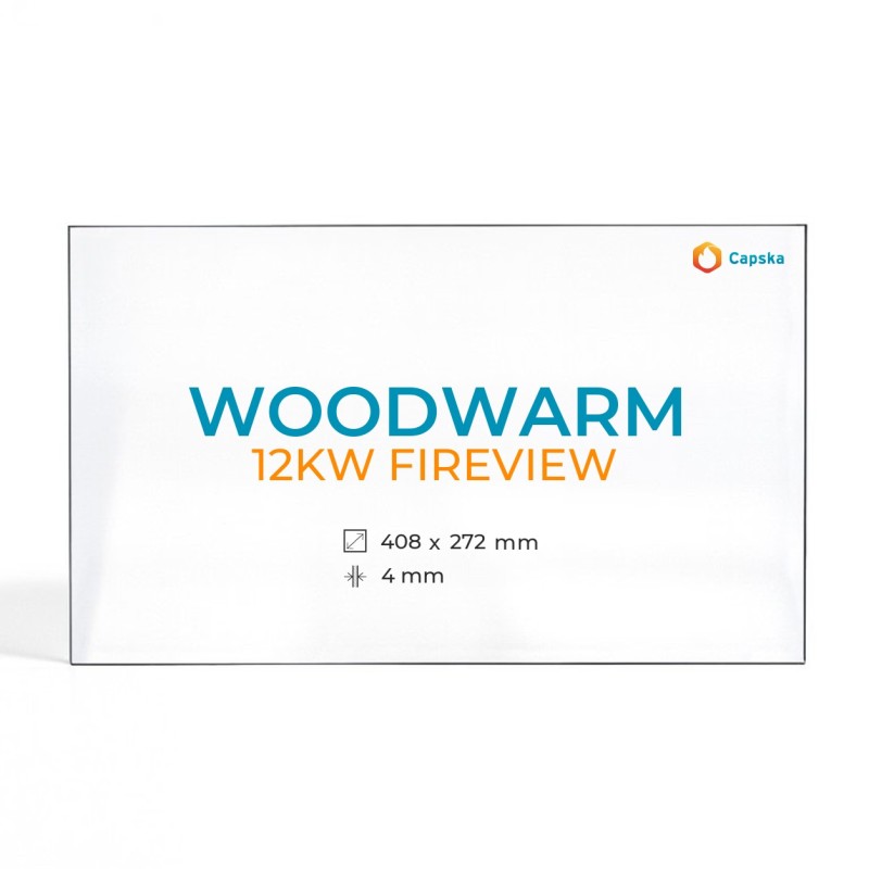 Vidre rectangle per estufa de llenya Woodwarm 12KW FIREVIEW