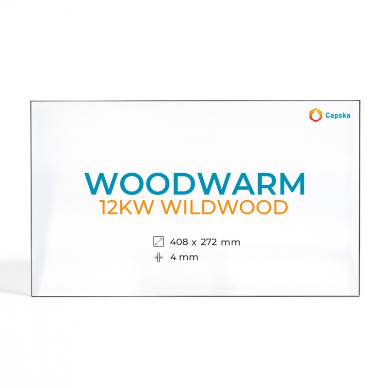 Vidre Rectangle per estufa de llenya 12KW WOODWARM - Cristall Wildwood