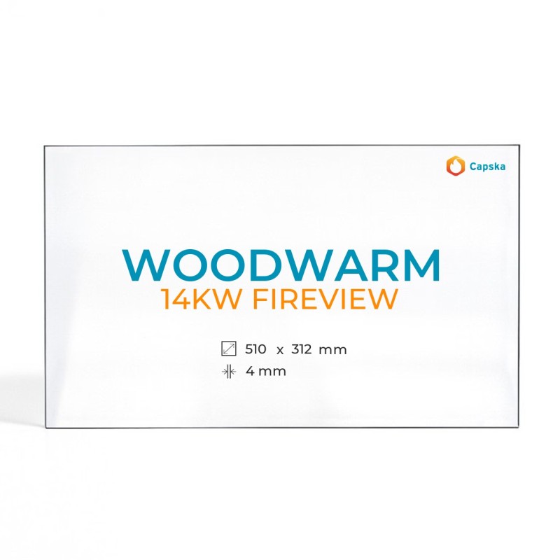 Cristal Woodwarm 14KW FIREVIEW - Vidrio para estufa de leña