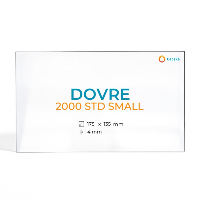 Cristal Dovre 2000 STD SMALL - Vidrio Rectángulo para chimenea