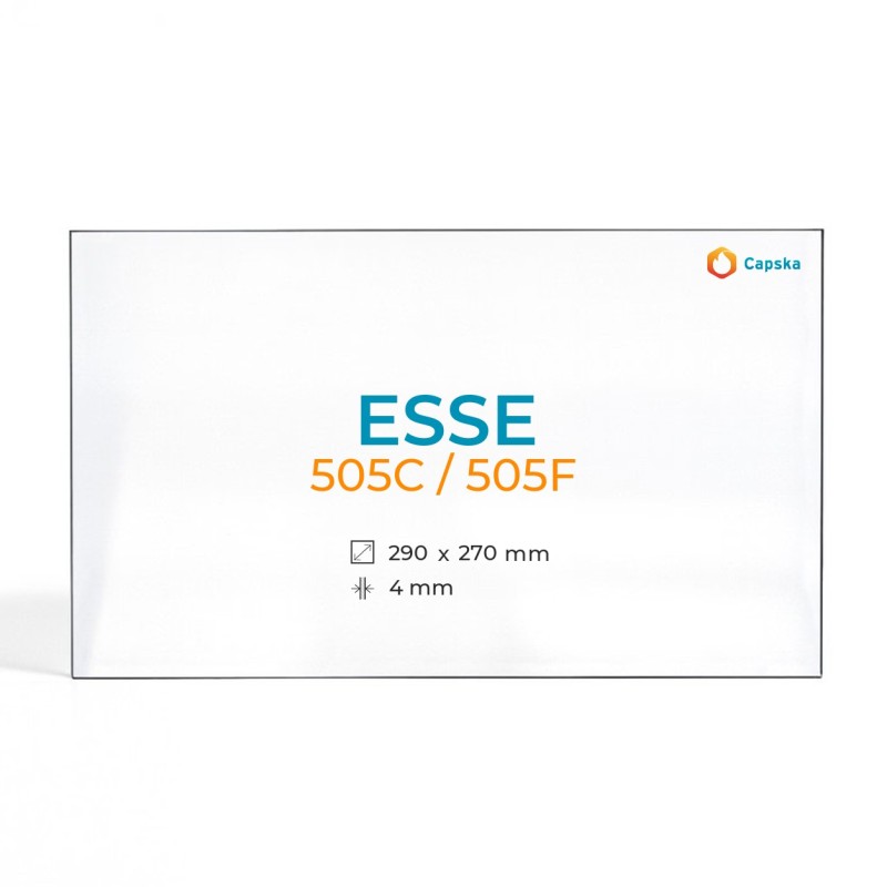 Cristall Esse 505C / 505F - Vidre Rectangle per estufa de llenya