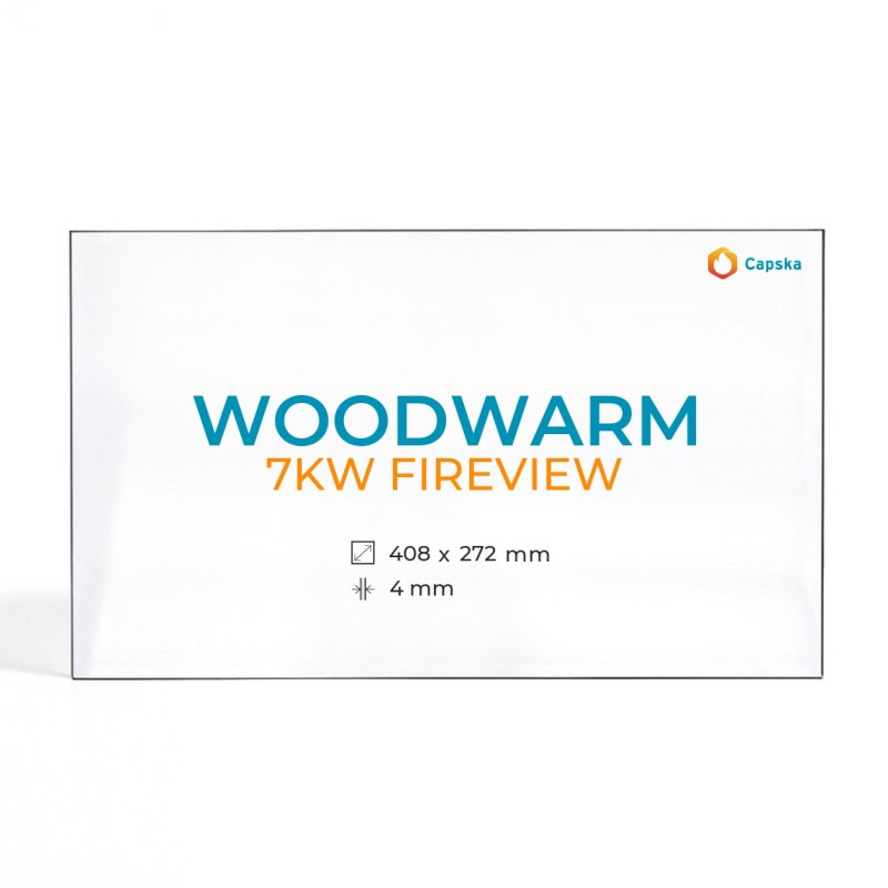 Vidre Rectangle per estufa de llenya Woodwarm 7KW FIREVIEW