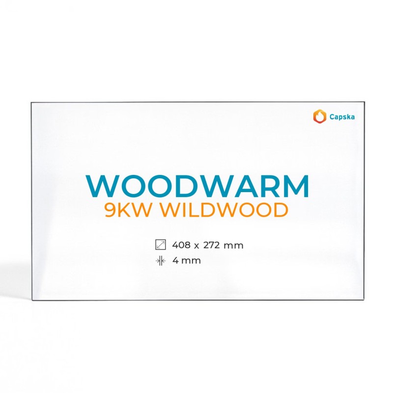 Cristal Woodwarm 9KW WILDWOOD - Vidrio Rectángulo para estufa de leña