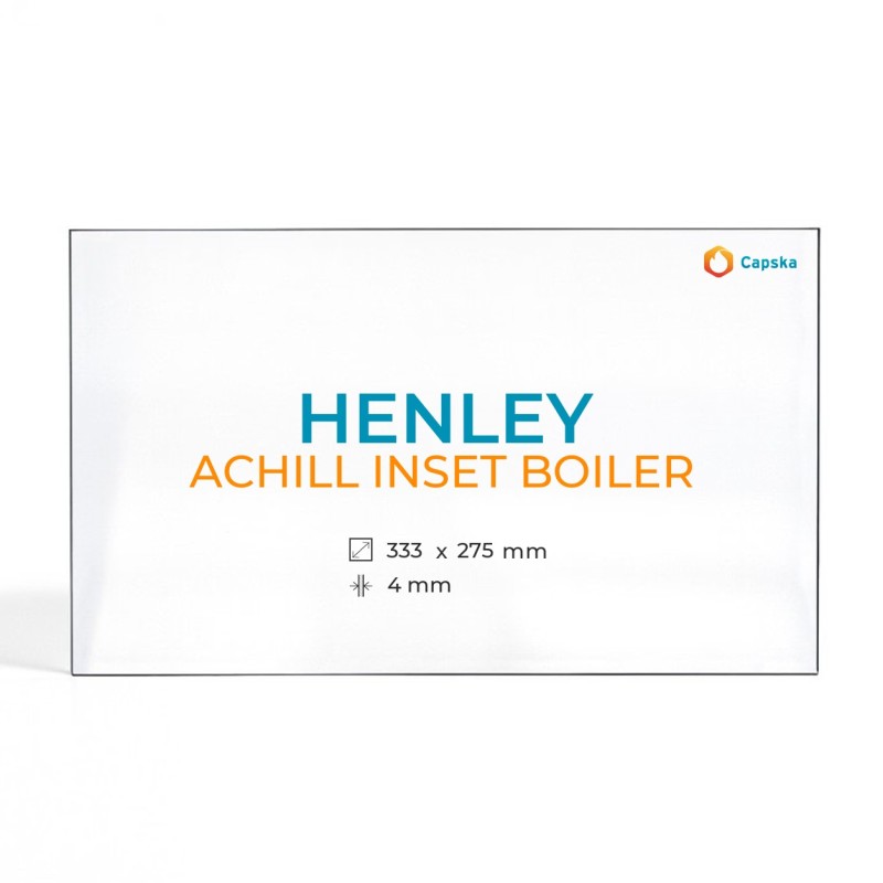 Cristall Henley ACHILL INSET BOILER - Vidre Rectangle per estufa de llenya