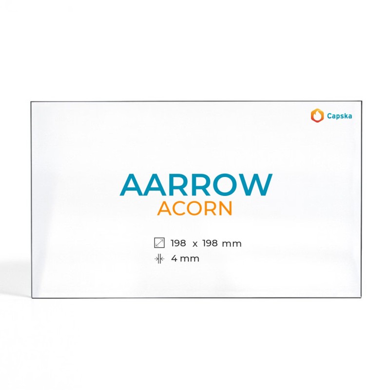Cristall Aarrow ACORN - Vidre Rectangle per estufa de llenya