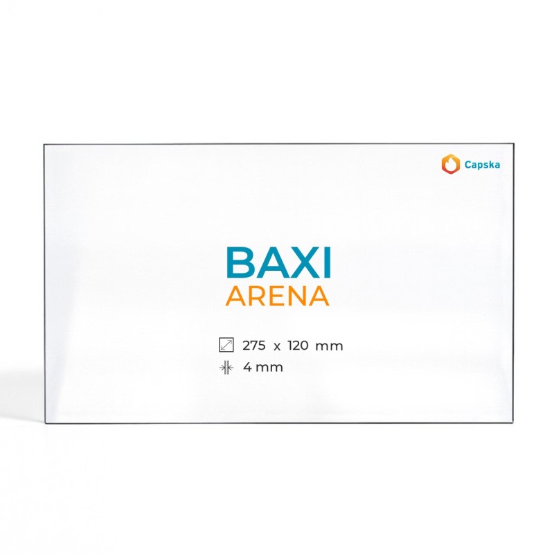 Cristall Baxi ARENA - Vidre Rectangle per estufa de llenya
