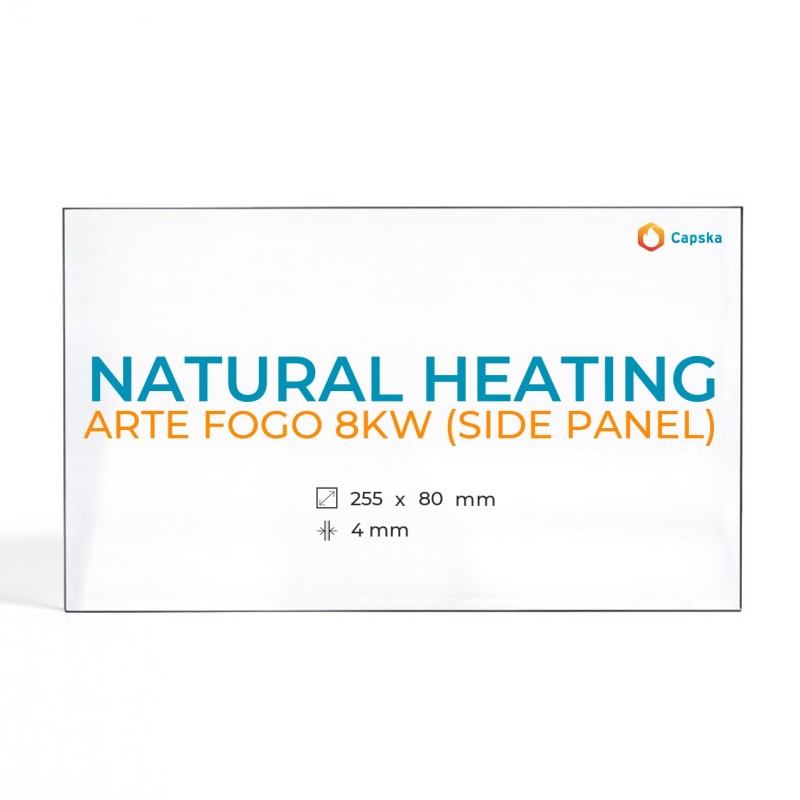 Vidre Rectangle per estufa de llenya - NATURAL HEATING ARTE FOGO 8KW
