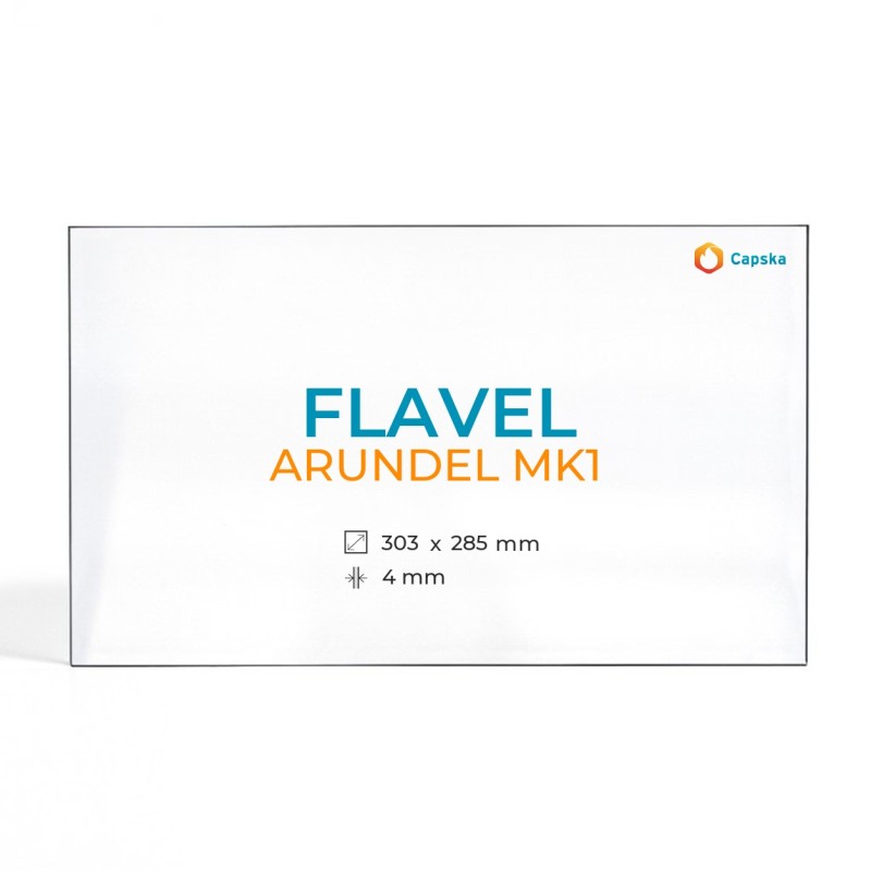 Cristall Flavel ARUNDEL MK1 - Vidre Rectangle per estufa de llenya