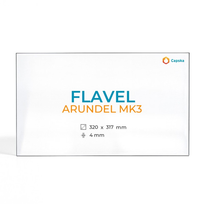 Cristal Flavel ARUNDEL MK3 - Vidrio Rectángulo para estufa de leña