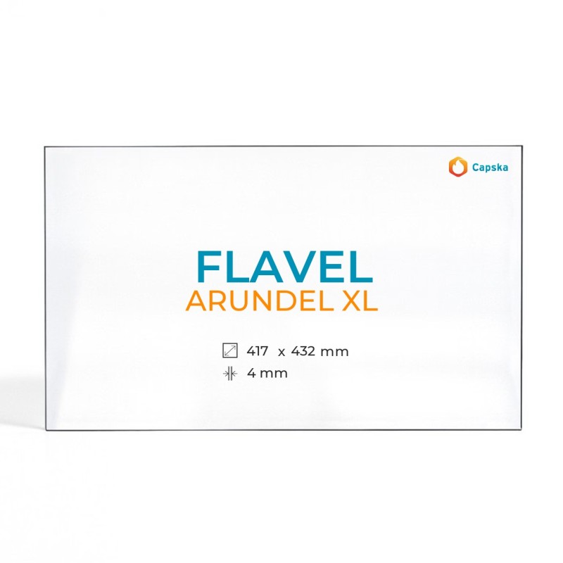 Cristall Flavel ARUNDEL XL - Vidre Rectangle per estufa de llenya