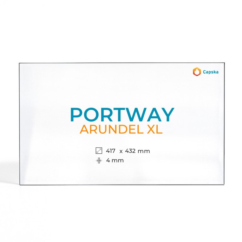 Cristal Portway ARUNDEL XL - Vidrio Rectángulo para estufa de leña