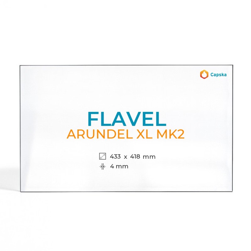 Cristal Flavel ARUNDEL XL MK2 - Vidrio Rectángulo para estufa de leña