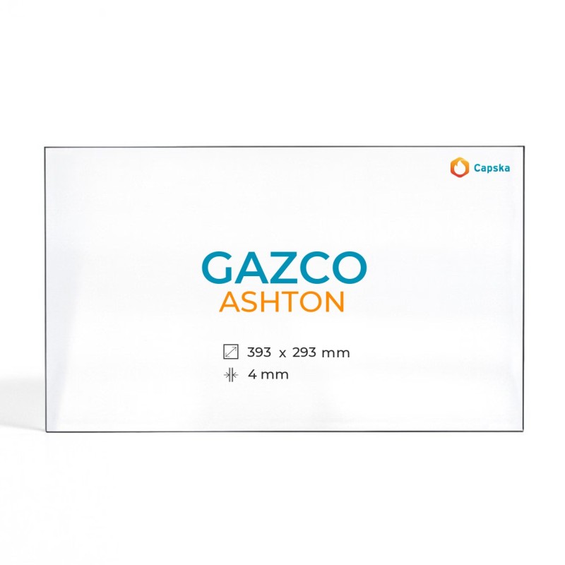 Vidre Rectangle per estufa de llenya - Cristall Gazco ASHTON