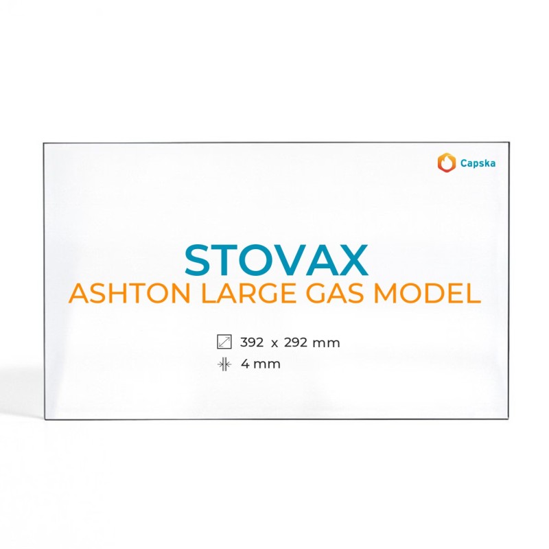 Cristall Stovax ASHTON LARGE GAS MODEL - Vidre Rectangle per estufa de llenya