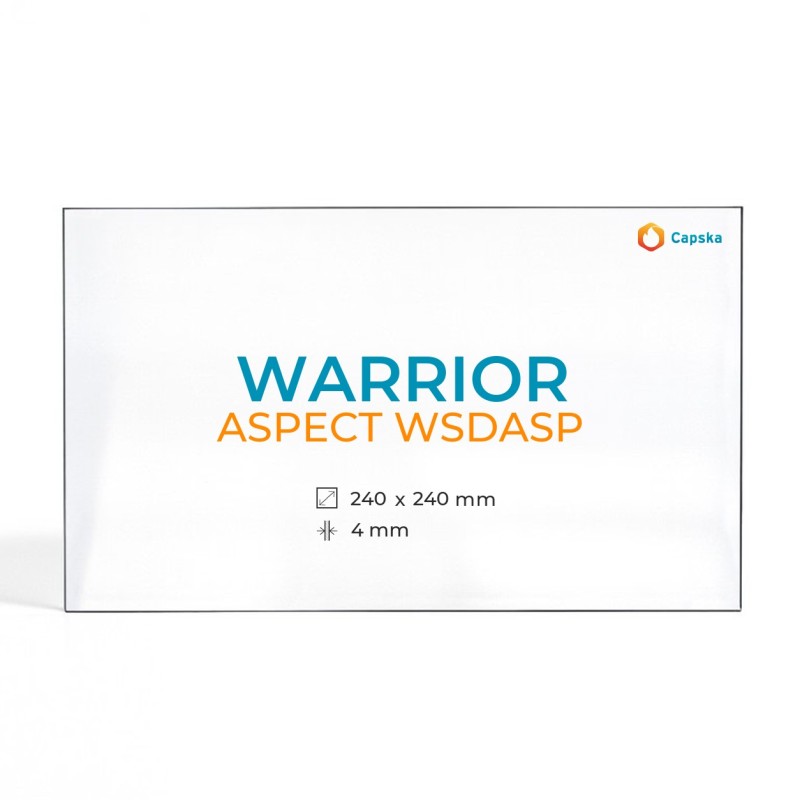 Cristall Warrior ASPECT WSDASP - Vidre Rectangle per estufa de llenya