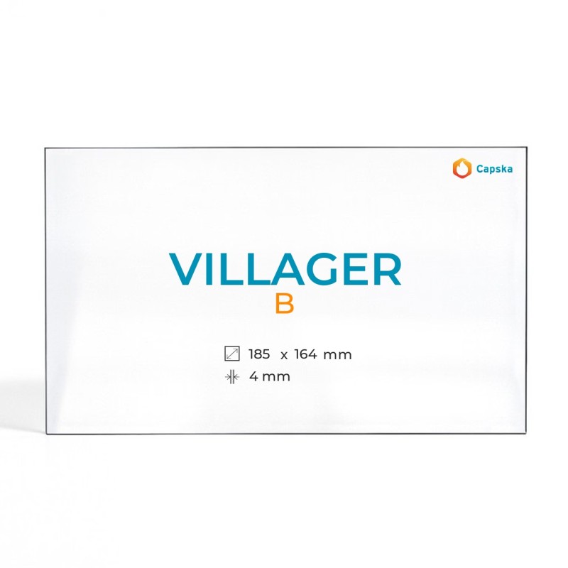 Cristall Villager B - Vidre Rectangle per estufa de llenya