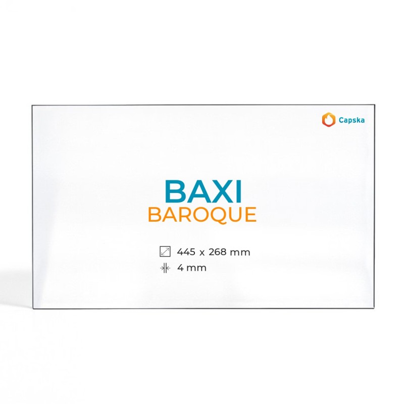 Cristal Baxi BAROQUE - Vidrio Rectángulo para estufa de leña