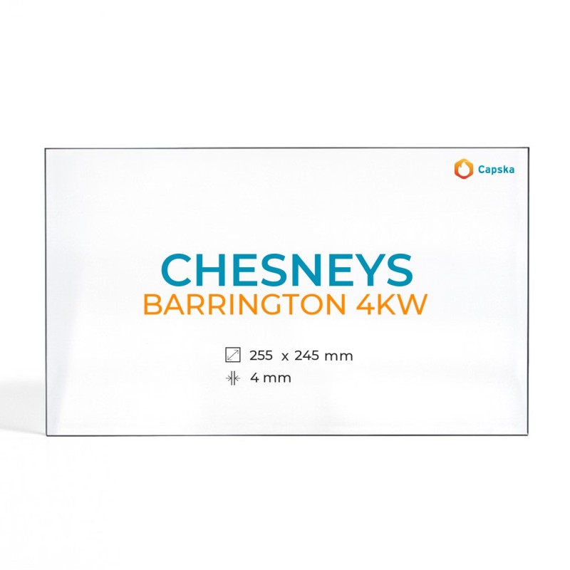 Cristal Chesneys BARRINGTON 4KW - Vidrio Rectángulo para estufa de leña