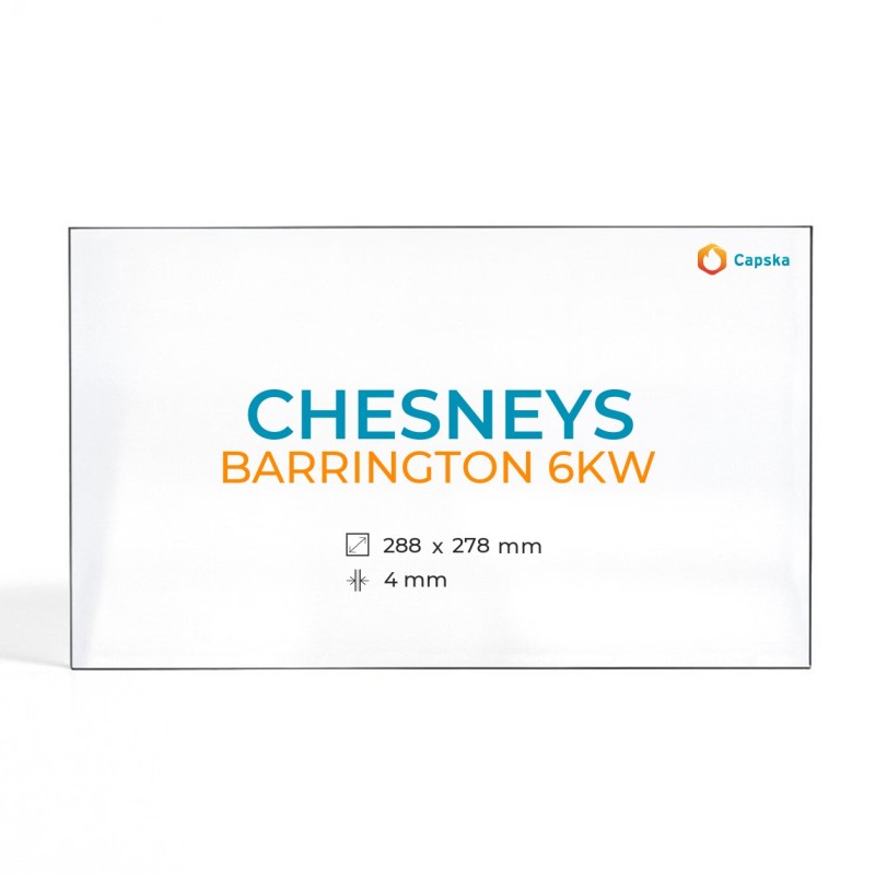 Cristall Chesneys BARRINGTON 6KW - Vidre Rectangle per estufa de llenya
