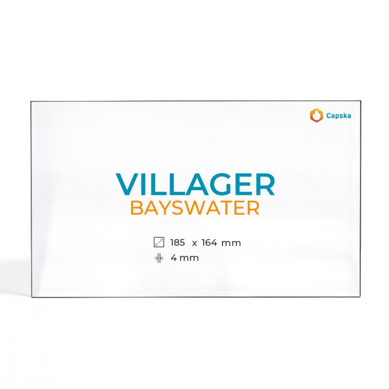 Cristall Villager BAYSWATER - Vidre Rectangle per estufa de llenya