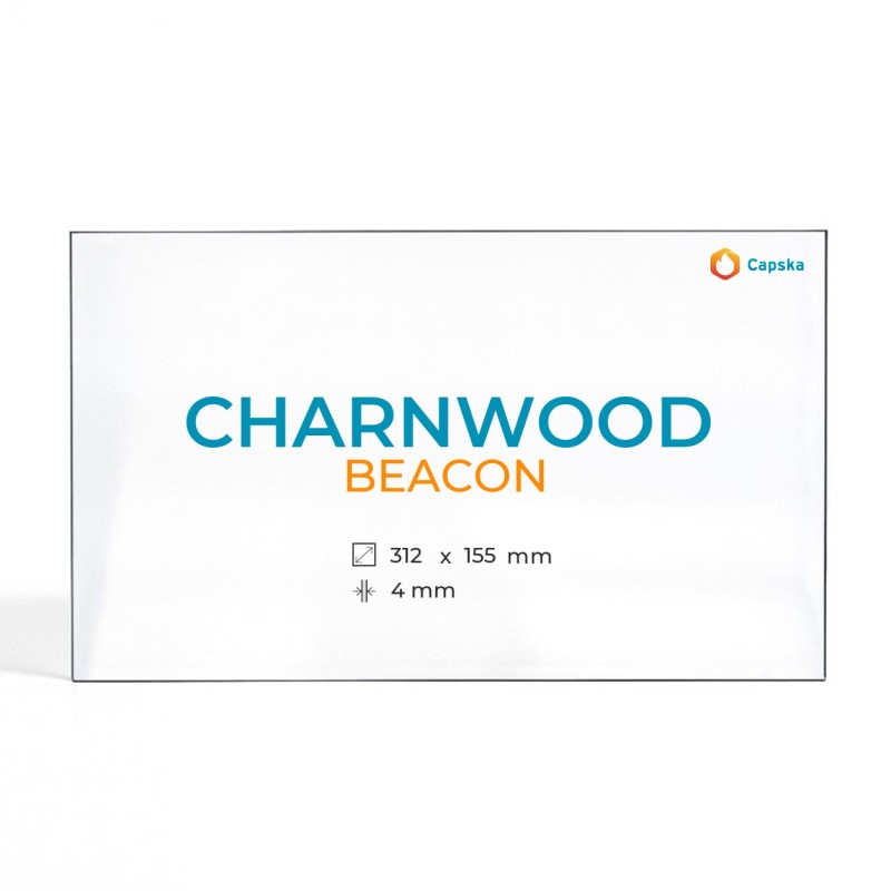 Cristall Charnwood BEACON - Vidre Rectangle per estufa de llenya