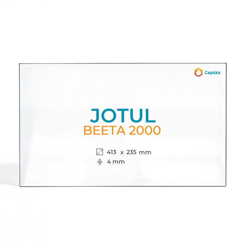 Cristal Jotul BEETA 2000 - Vidrio Rectángulo para estufa de leña