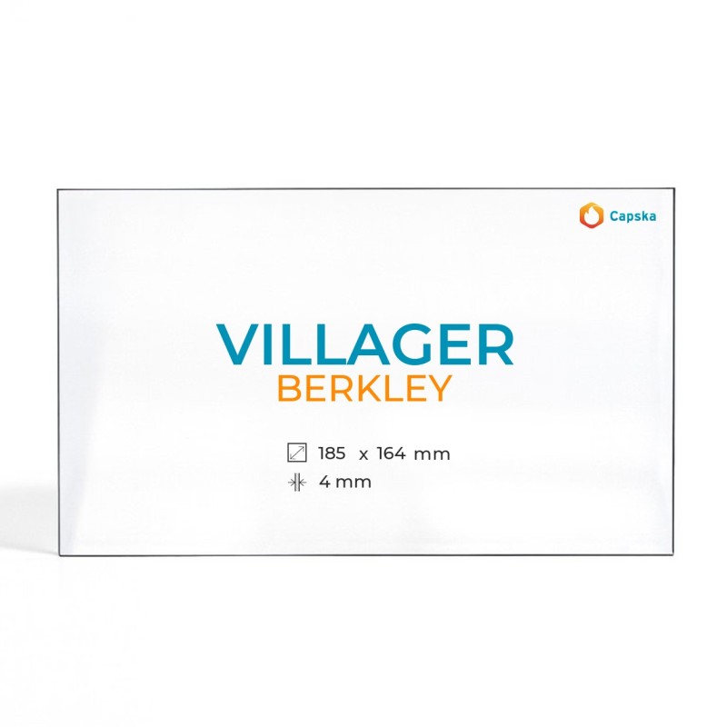 Cristall Villager BERKLEY - Vidre Rectangle per estufa de llenya