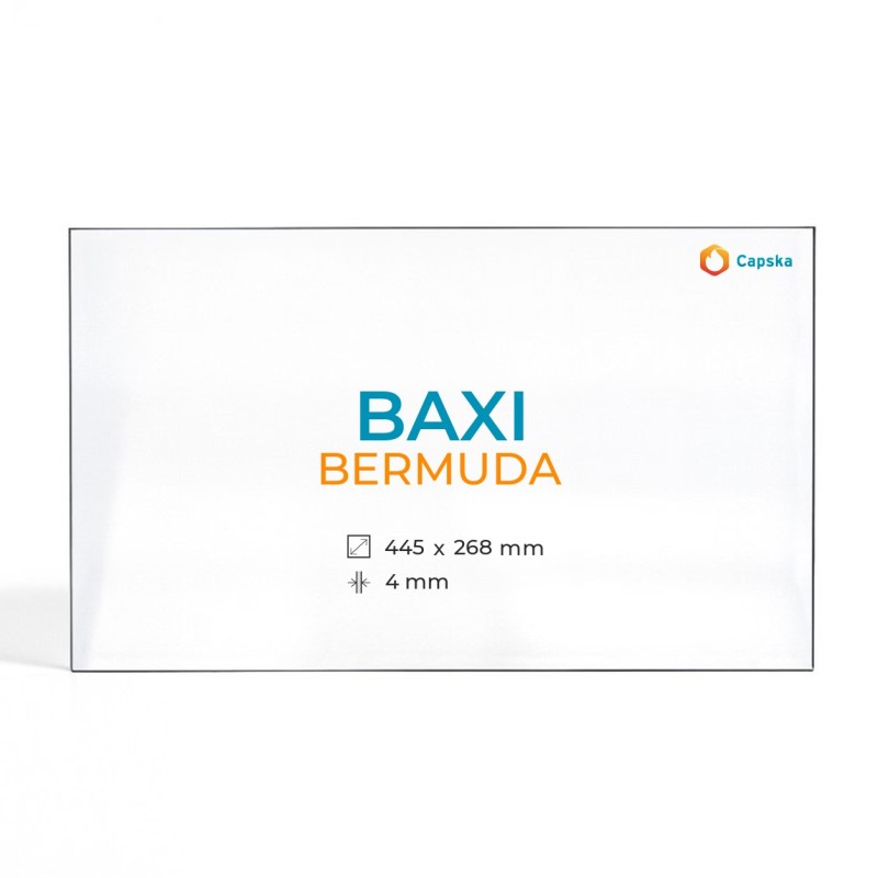 Cristall Baxi BERMUDA - Vidre Rectangle per estufa de llenya