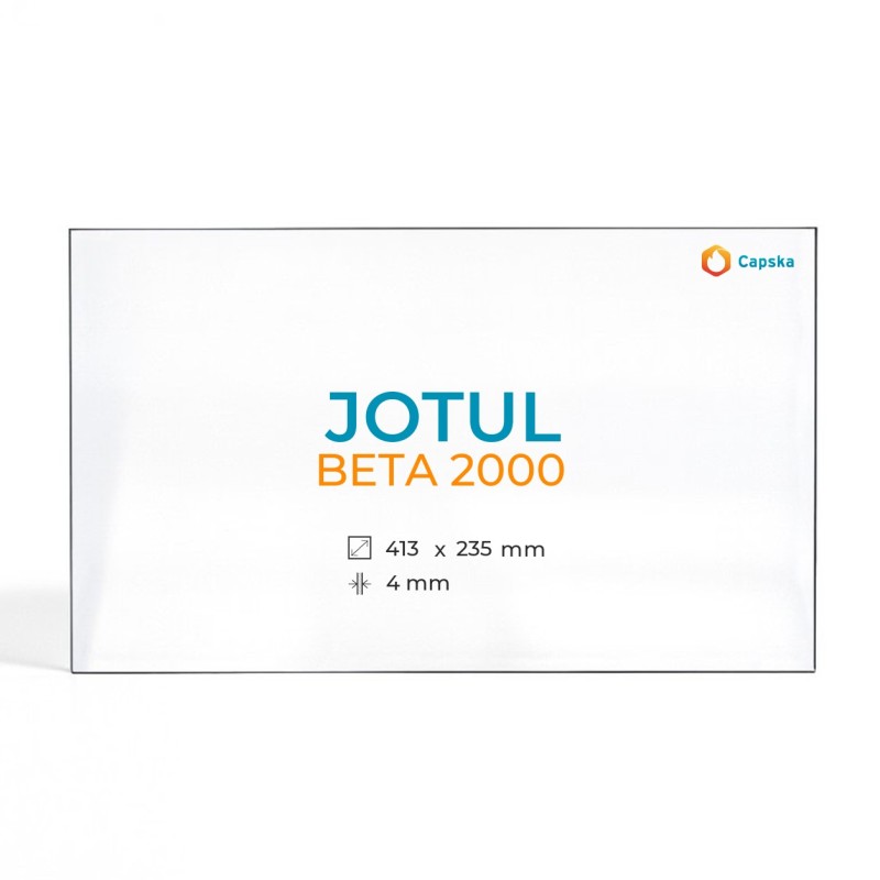 Cristal Jotul BETA 2000 - Vidrio Rectángulo para estufa de leña