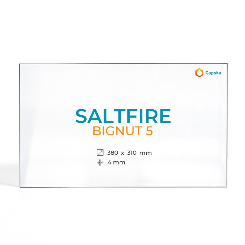 Cristal Saltfire BIGNUT 5 - Vidrio Rectángulo para estufa de leña