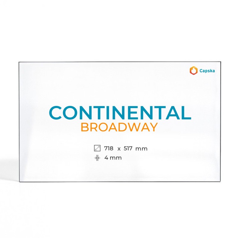 Vidre Rectangle per Estufa de Llenya - Continental BROADWAY