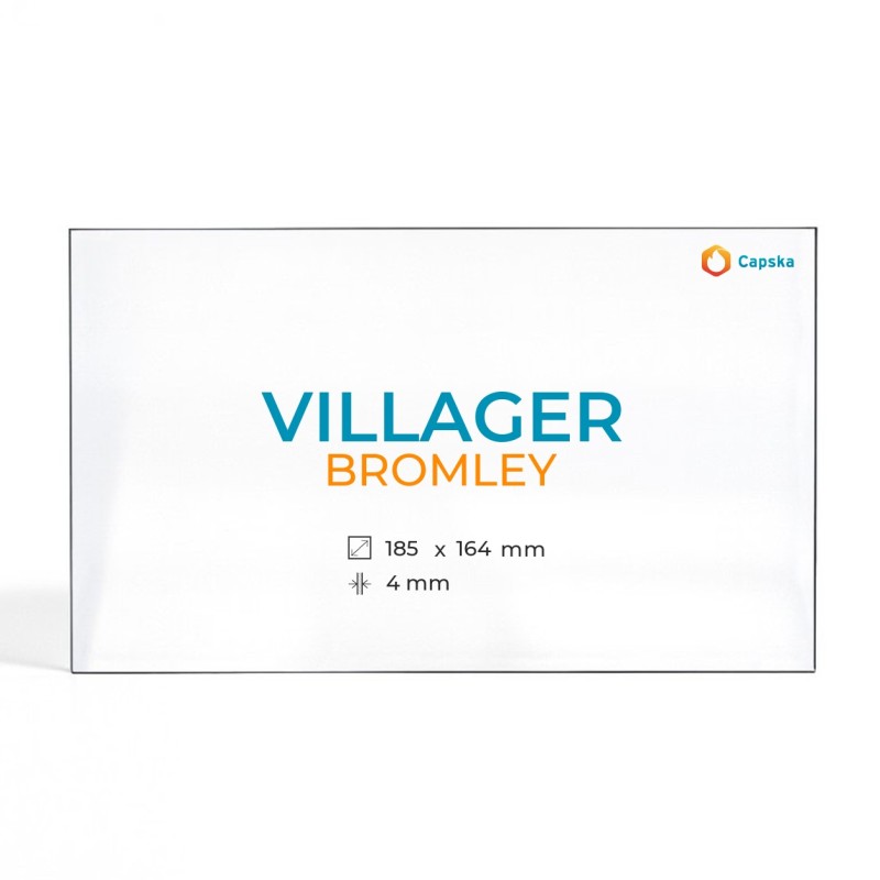 Cristal Villager BROMLEY - Vidrio Rectángulo para estufa de leña
