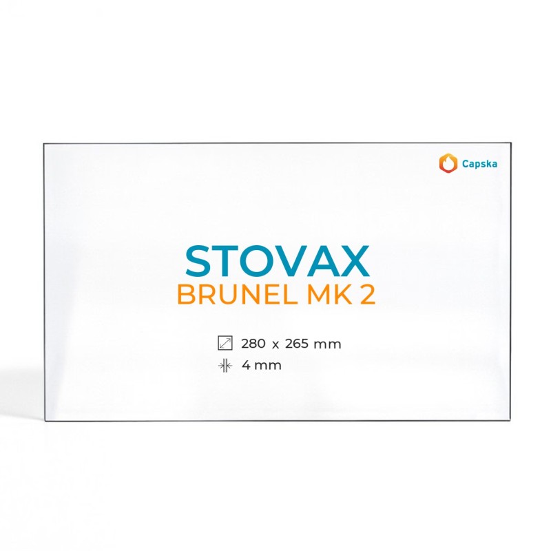 Vidre ceràmic Stovax BRUNEL MK 2 - Rectangle 280x265x4mm