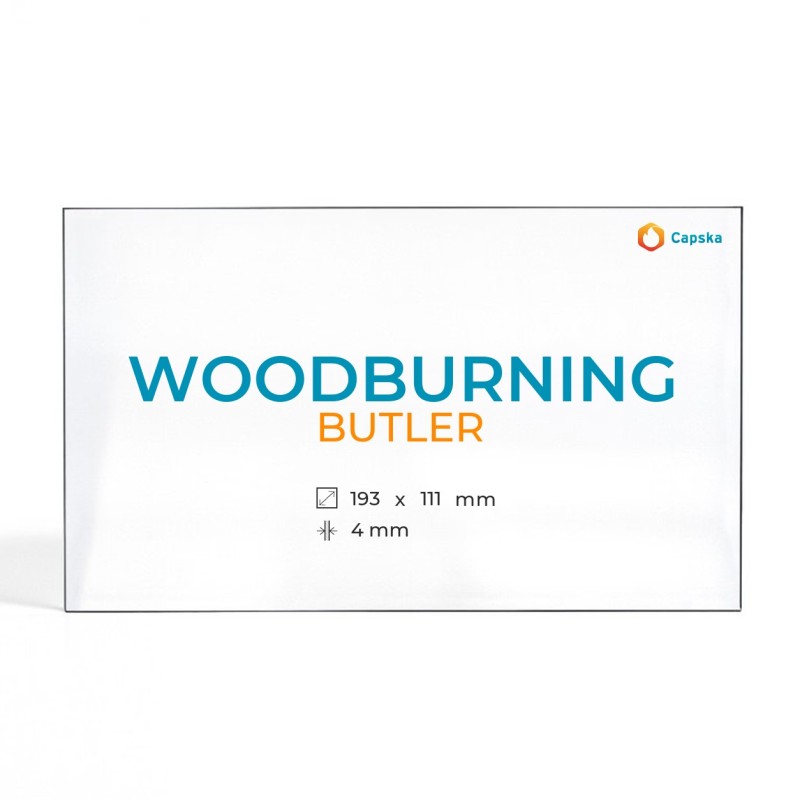 Cristall Woodburning BUTLER - Vidre Rectangle per estufa de llenya