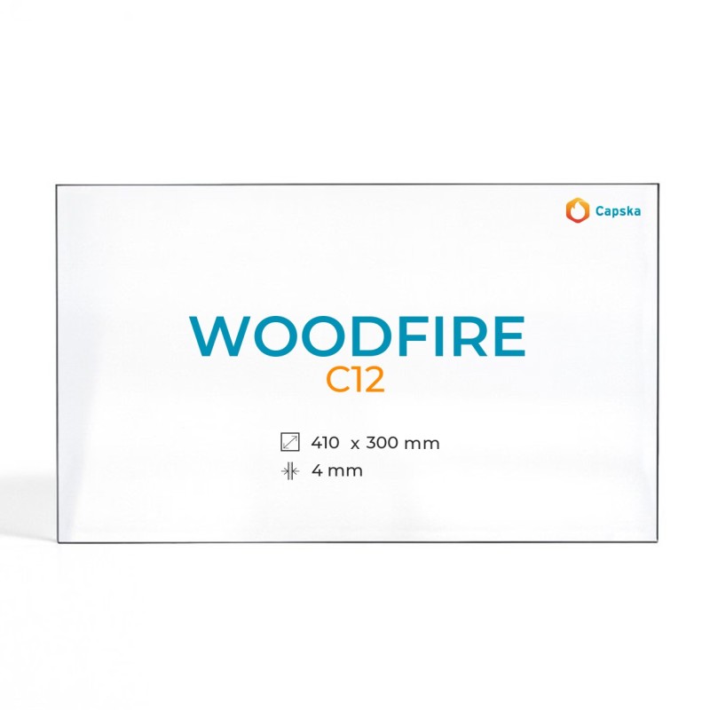 Cristall Woodfire C12 - Vidre Rectangle per estufa de llenya