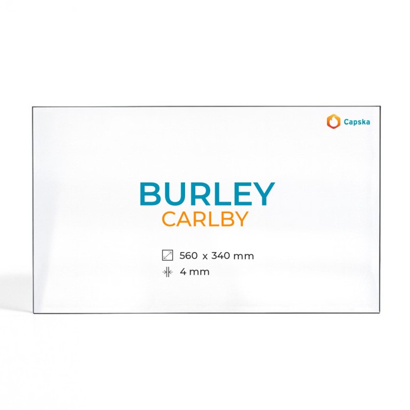 Cristall Burley CARLBY - Vidre Rectangle per estufa de llenya