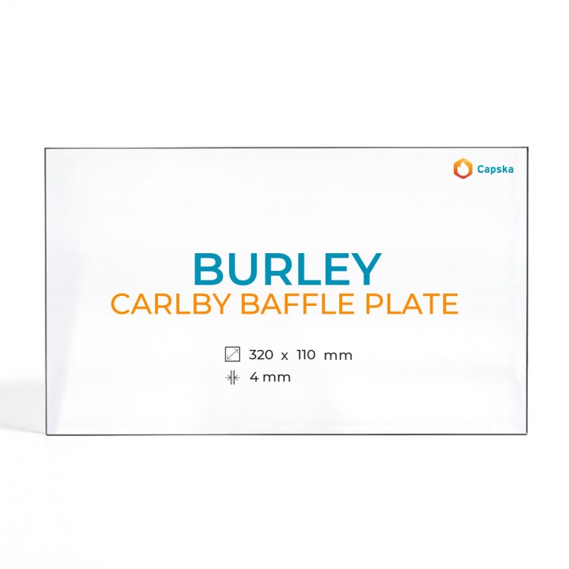 Vidrio Rectángulo para Estufa de Leña - Cristal Burley CARLBY BAFFLE PLATE