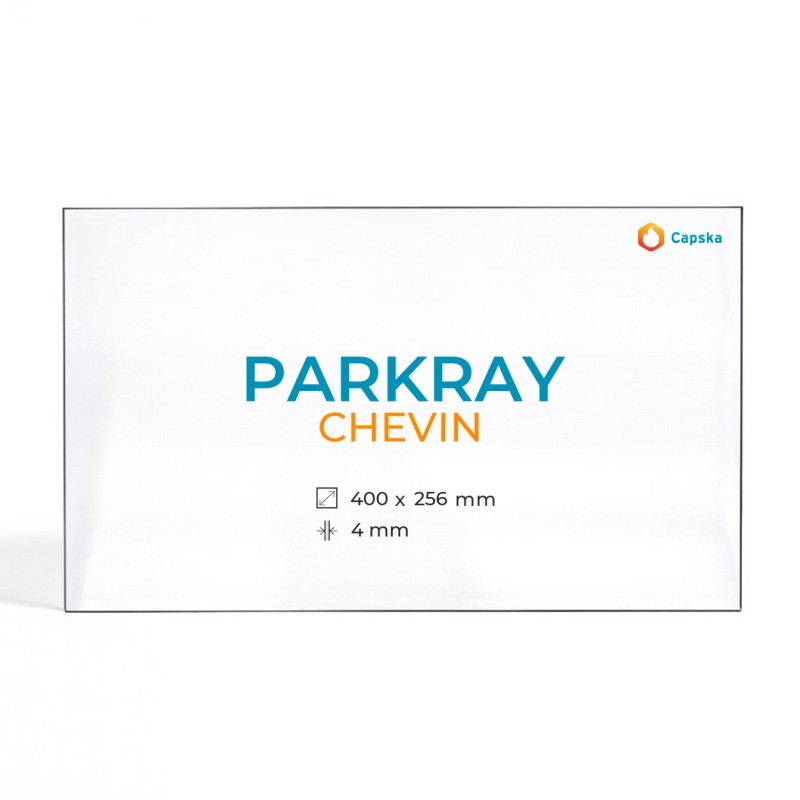 Cristall Parkray CHEVIN - Vidre Rectangle per estufa de llenya