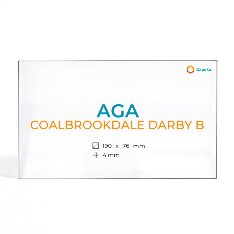 Cristal Aga COALBROOKDALE DARBY B - Vidrio Rectángulo para estufa de leña