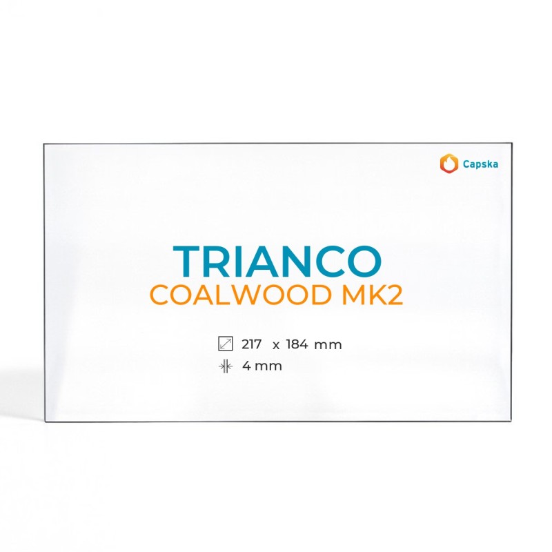 Cristall Trianco COALWOOD MK2 - Vidre Rectangle per estufa de llenya
