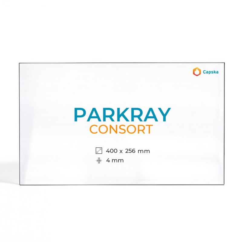 Vidre Rectangle Parkray CONSORT per Estufa de Llenya - 400x256x4mm