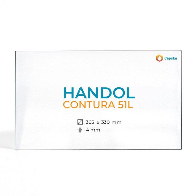 Cristall Handol 51L - Vidre Rectangle per estufa de llenya