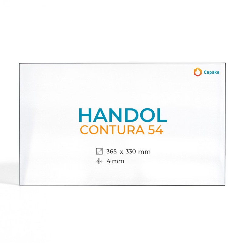 Cristal Handol 54 - Vidrio Rectángulo para estufa de leña