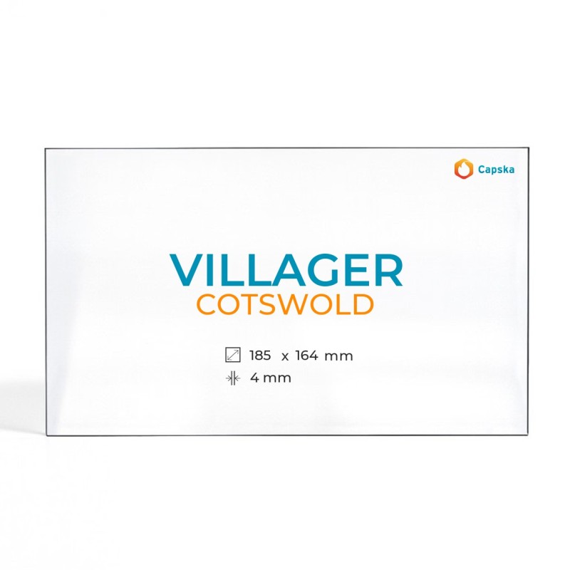 Cristal Villager COTSWOLD - Vidrio Rectángulo para estufa de leña