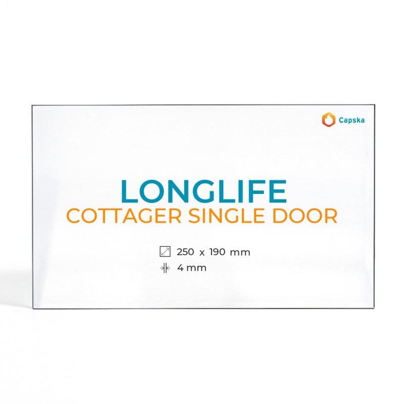 Cristal Longlife COTTAGER SINGLE DOOR - Vidrio para estufa de leña