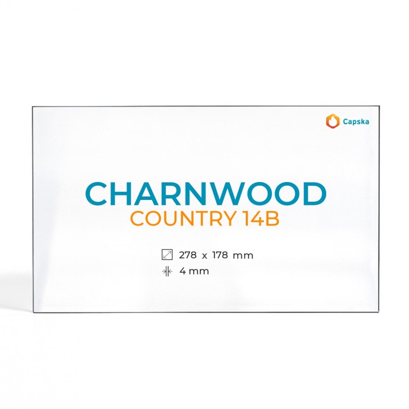 Cristal Charnwood COUNTRY 14B - Vidrio Rectángulo para estufa de leña