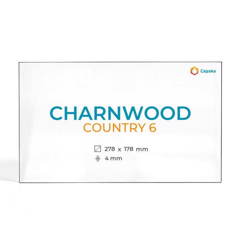 Cristal Charnwood COUNTRY 6 - Vidrio Rectángulo para estufa de leña