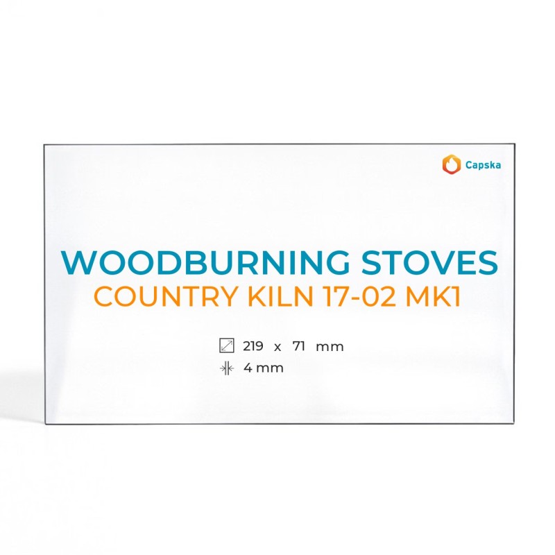 Vidre Rectangle per estufa de llenya - Woodburning Stoves COUNTRY KILN 17-02 MK1