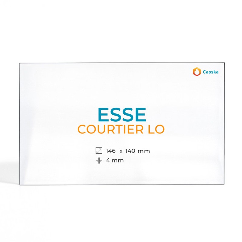 Vidre Rectangle per estufa de llenya ESSE COURTIER LO