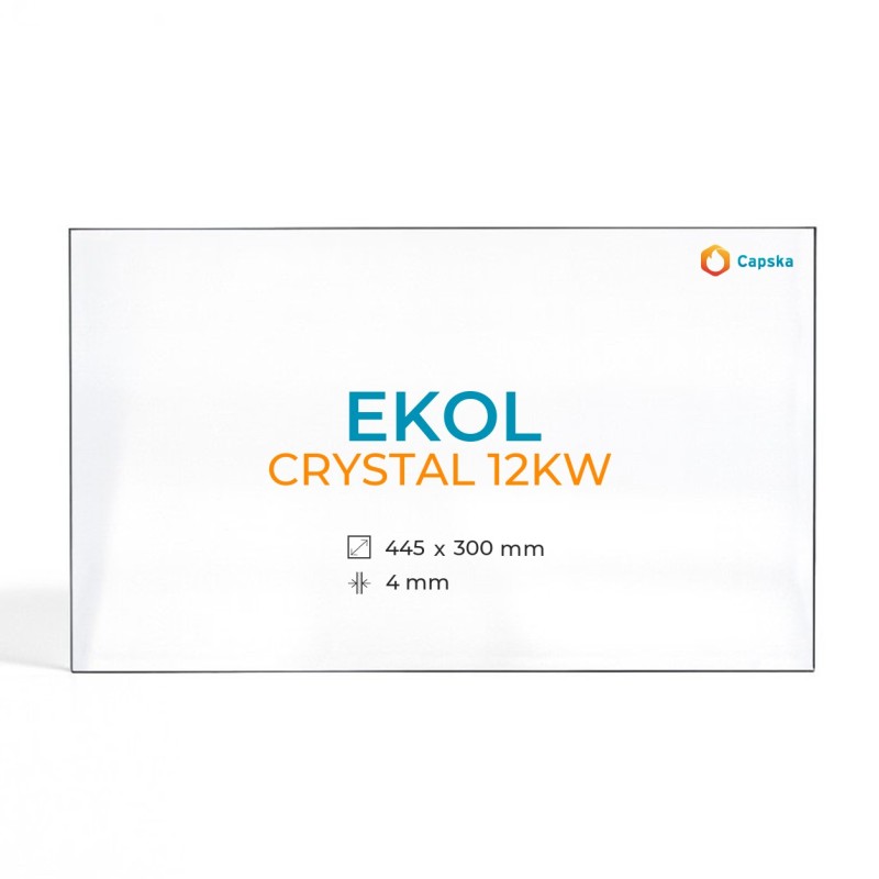Cristal Ekol CRYSTAL 12KW - Vidrio Rectángulo para estufa de leña